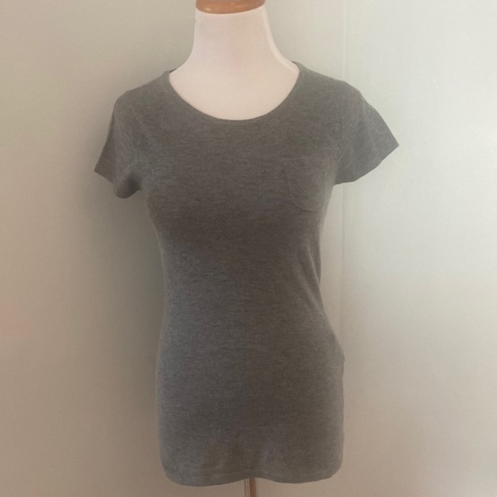 Express Gray Pocket Tee